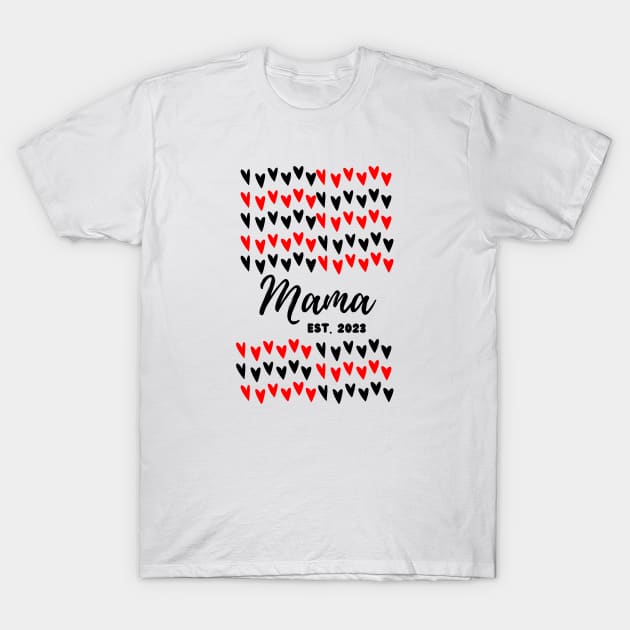 Mama Established 2023 T-Shirt by Unicorns and Farts